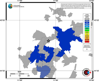 Mappa EMS - territori comuni