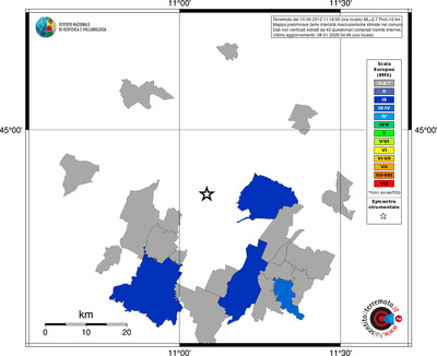 Mappa EMS - territori comuni