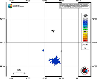 Mappa EMS - territori località