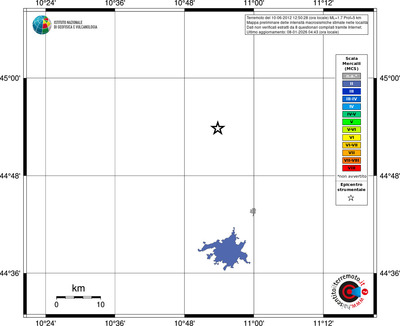 Mappa MCS - territori località