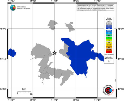 Mappa EMS - territori comuni