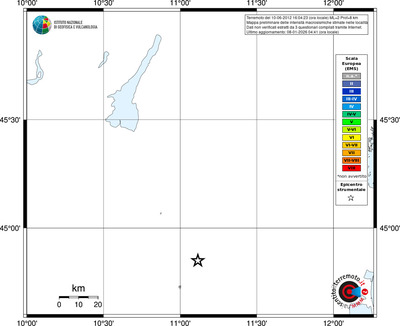 Mappa EMS - territori località
