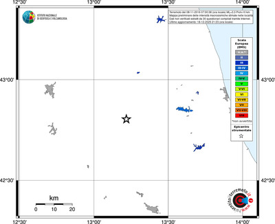 Mappa EMS - territori località