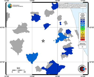 Mappa EMS - territori comuni