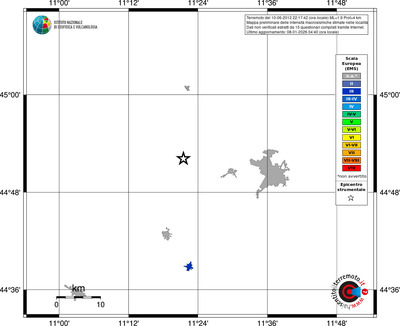 Mappa EMS - territori località