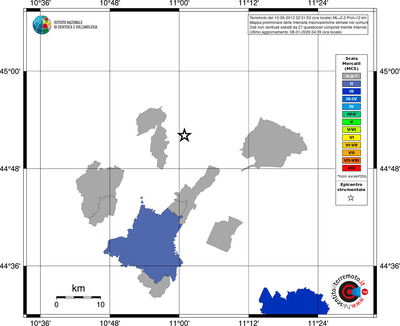 Mappa MCS - territori comuni