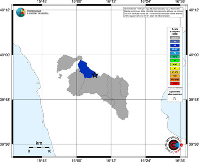 Mappa EMS - territori comuni
