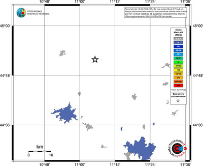 Mappa MCS - territori località
