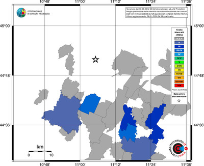 Mappa MCS - territori comuni