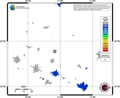 Mappa EMS - territori località