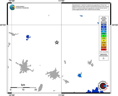 Mappa EMS - territori località