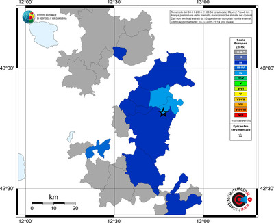 Mappa EMS - territori comuni