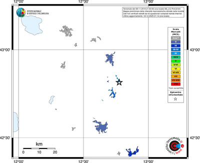 Mappa MCS - territori località