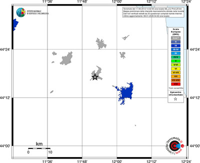 Mappa EMS - territori località