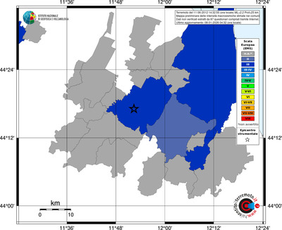 Mappa EMS - territori comuni