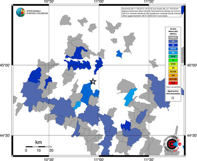 Mappa MCS - territori comuni