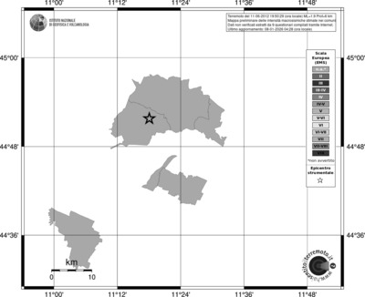 Mappa EMS - territori comuni