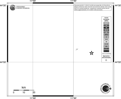 Mappa EMS - territori località