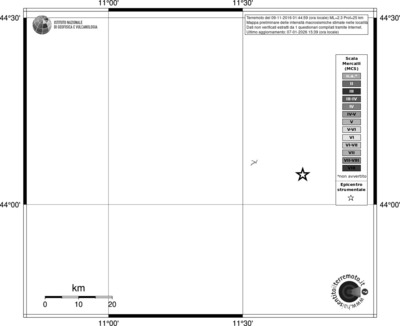 Mappa MCS - territori località