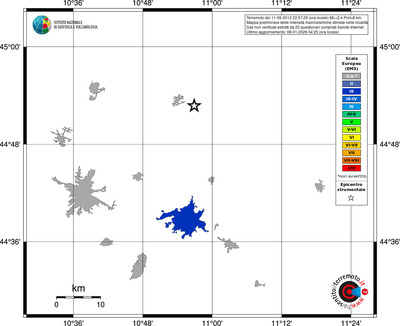 Mappa EMS - territori località
