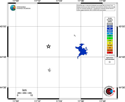 Mappa EMS - territori località