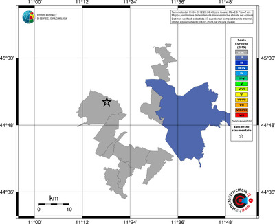 Mappa EMS - territori comuni