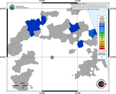 Mappa EMS - territori comuni