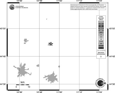 Mappa MCS - territori località