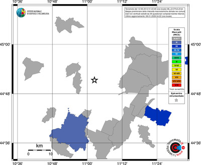 Mappa MCS - territori comuni