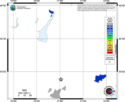 Mappa EMS - territori comuni