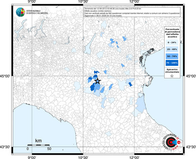 Mappa territorio comunale con almeno 3 questionari
