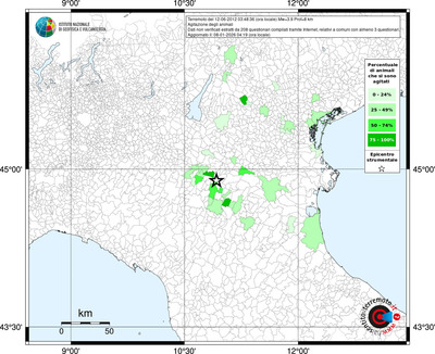 Mappa territorio comunale con almeno 3 questionari