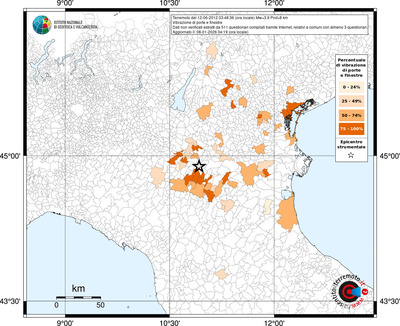 Mappa territorio comunale con almeno 3 questionari