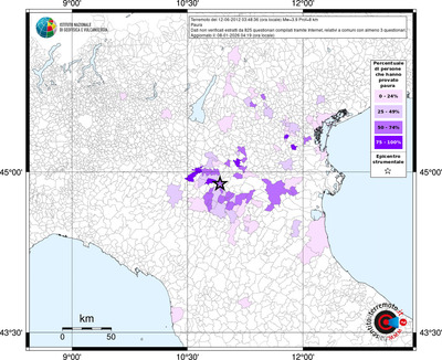 Mappa territorio comunale con almeno 3 questionari