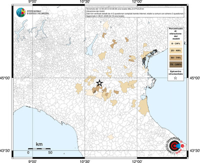 Mappa territorio comunale con almeno 3 questionari