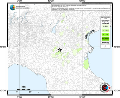 Mappa territorio comunale con almeno 3 questionari