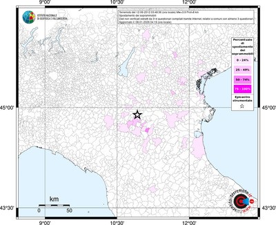 Mappa territorio comunale con almeno 3 questionari