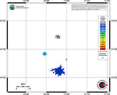 Mappa EMS - territori località