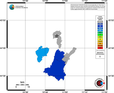 Mappa EMS - territori comuni