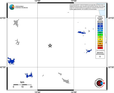Mappa EMS - territori località