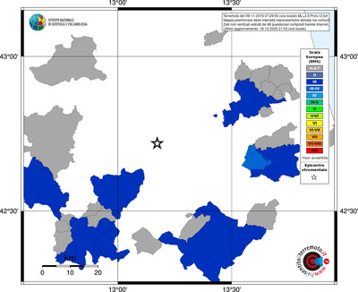 Mappa EMS - territori comuni