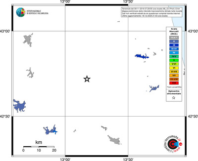 Mappa MCS - territori località