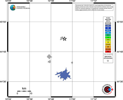 Mappa MCS - territori località