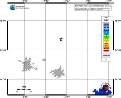 Mappa EMS - territori località