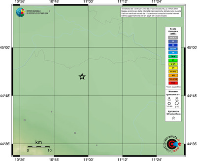 Mappa EMS - località