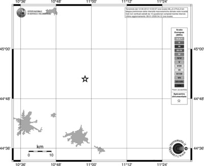 Mappa EMS - territori località