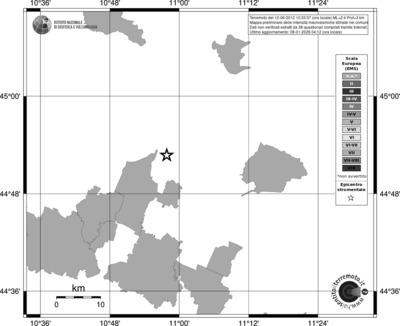 Mappa EMS - territori comuni