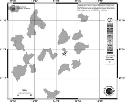 Mappa EMS - territori comuni