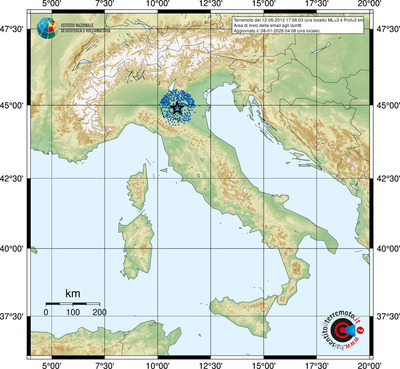 Area di invio delle email agli iscritti