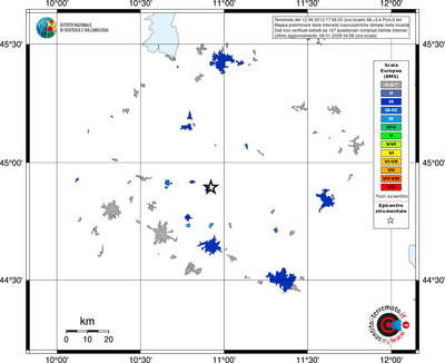 Mappa EMS - territori località